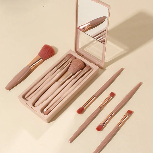 Customized Make-up Brush Set With Mirror